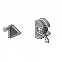 Fermeture décrochable de porte complète Ø 20mm H 76mm