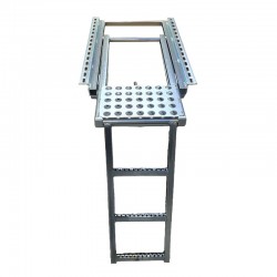 Échelle repliable 3 échelons avec passerelle