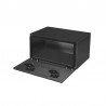 Coffre acier noir L 1200mm x H 500mm x P 500mm