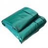 Bâche PVC verte avec oeillets - 4200mm x 2350mm - 550g/m2