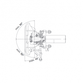 Crochet d'attelage Rockinger pour anneau de traction 68mm